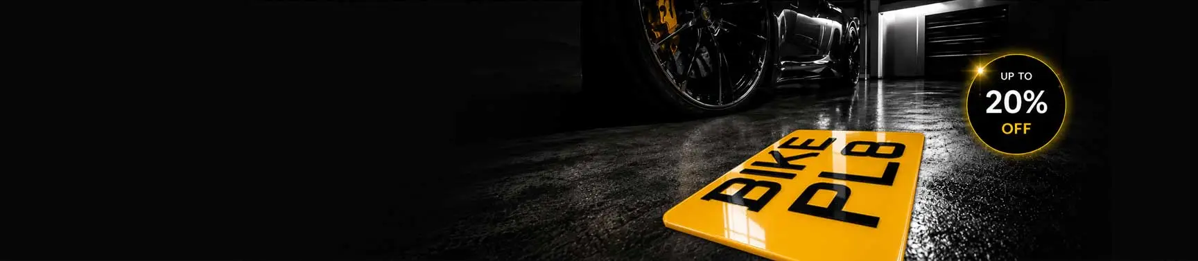 Motorbike Number Plates Banner